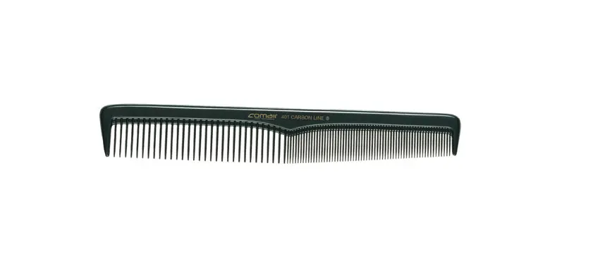 Echt Comair Haarschneidekamm mit leichter Schrägung, 401 Carbon Profi Line