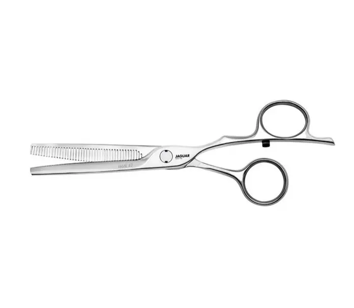 Jaguar Haarschneideschere 5,75" 70575 Fame Modellierschere 42 Zähne Silver Line Heißes Angebot