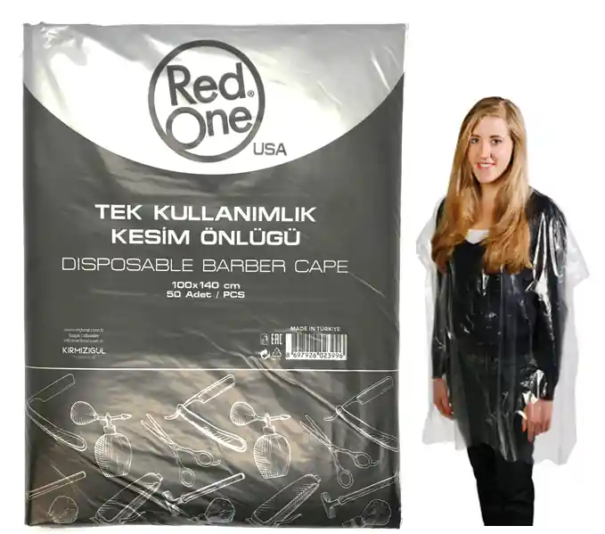 Preisknaller Redone Einweg Umhang transparent 50er Beutel