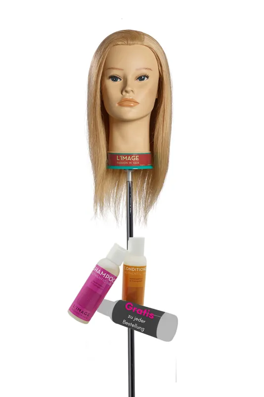 Beliebt Limage Übungskopf CLAUDIA 35cm lichtblond indisches Echthaar