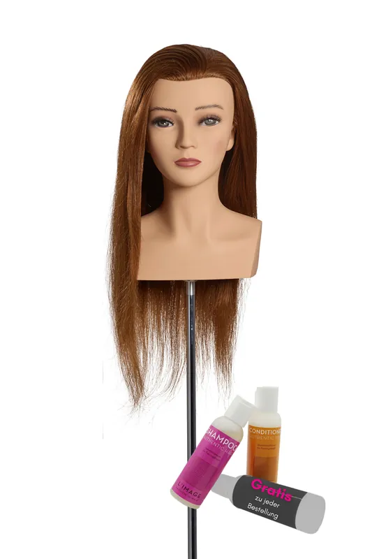 LImage Championskopf MALIN 50cm, indisches Echthaar, mittelblond Highlight