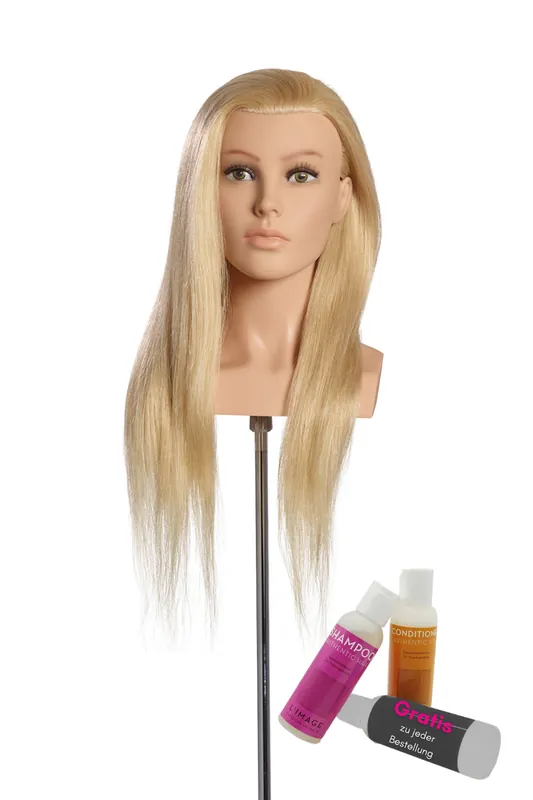 Limage Championskopf LOUISA 60 cm europäisches Echthaar, lichtblond Garantierte Lieferung