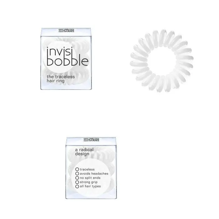 Neuheit Invisibobble Innocent White Haargummi - 3 Stück