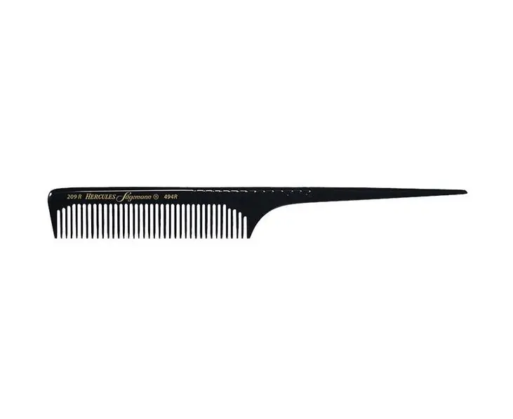 Beliebt HERCULES189R-499R 8" Toupierstielkamm mit Griffraster, flacher Stiel, weitgezahnt