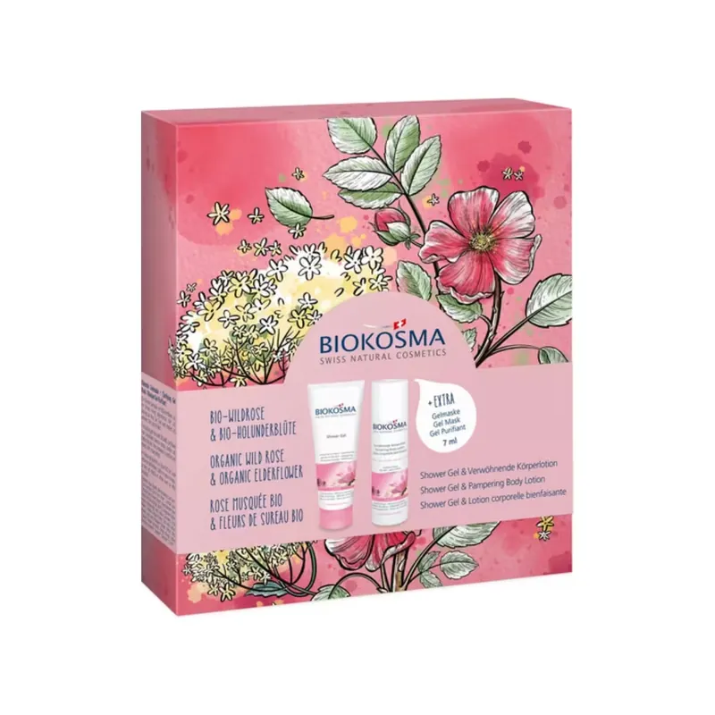 Neue Ware Biokosma Geschenkset 2025 Wildrose Holunderblüte