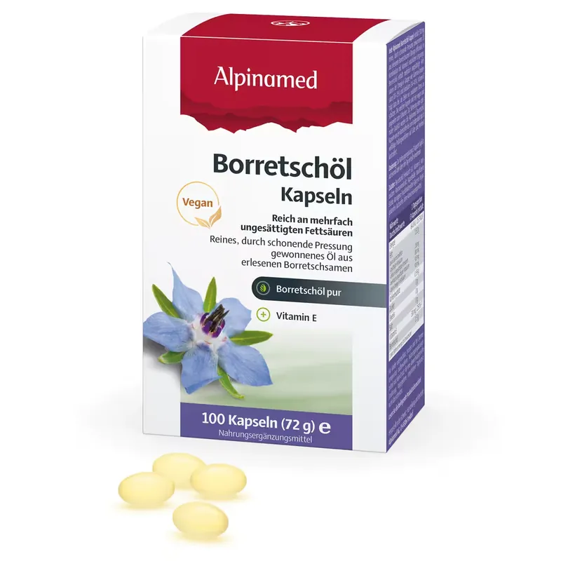 Wochenendangebot Alpinamed Borretschöl Kapseln 100 Stück