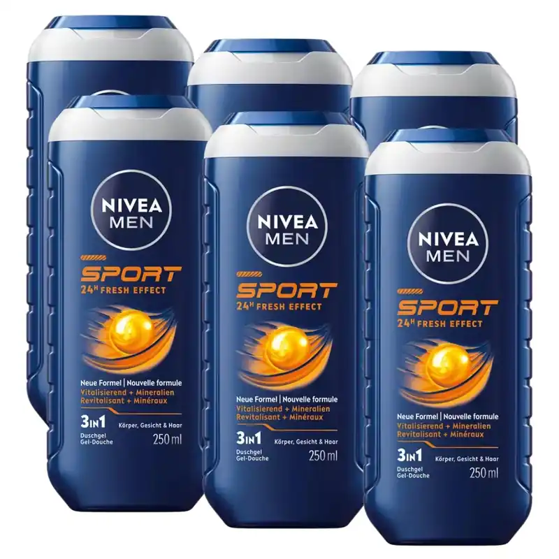 Solange Der Vorrat Reicht Nivea Men Pflegedusche Sport 6x 250 ml