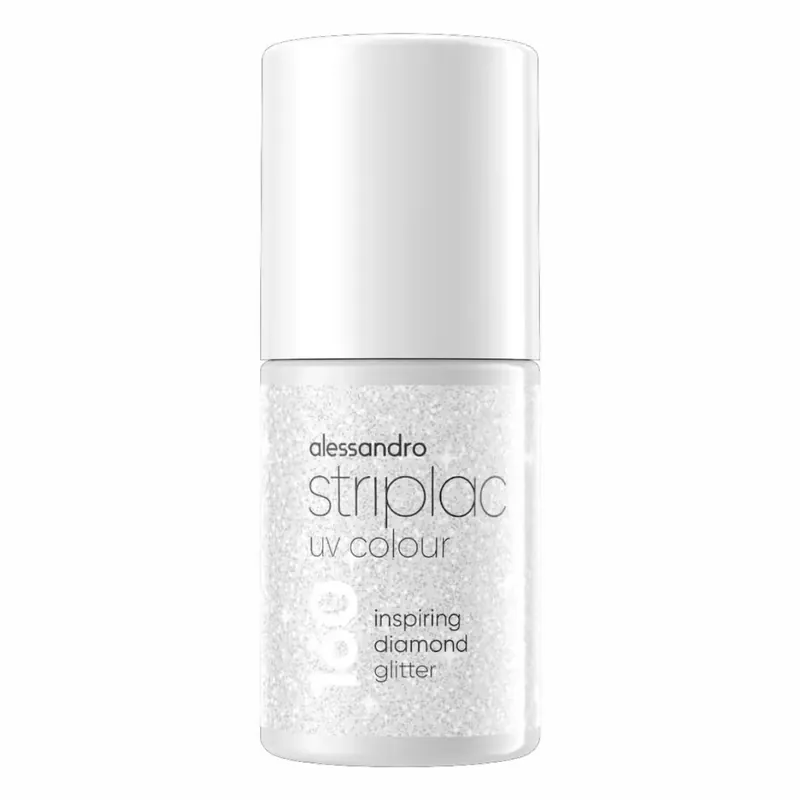 Preisreduziert Alessandro Striplac UV Colour 160 Inspiring Diamond Glitter 6.5 ml 101 White Honeymoon