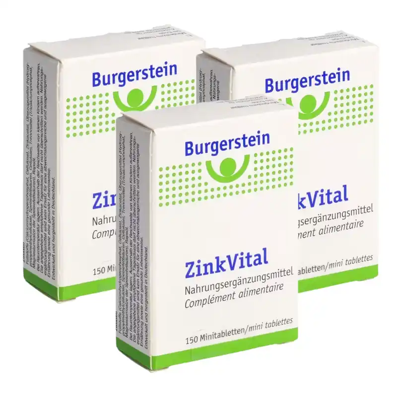 Top-Seller Burgerstein Zinkvital 5 mg Mini-Tabletten 3 x 150 Stück