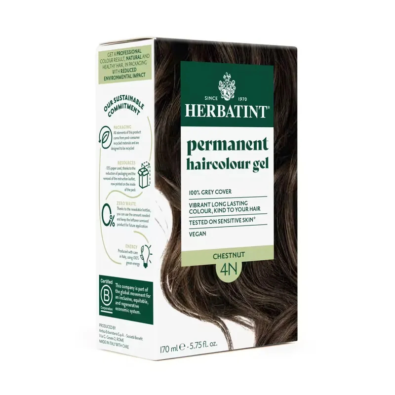 Must-Have Herbatint Haarfärbegel 4N Kastanienbraun 170 ml