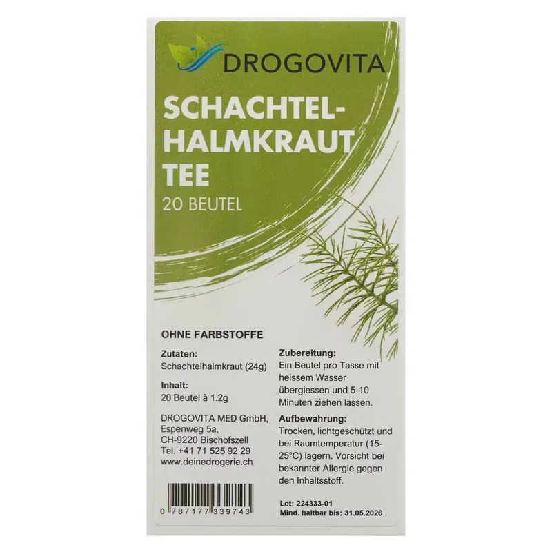 Sonderaktion DROGOVITA Schachtelhalm Tee Beutel 20 Stück