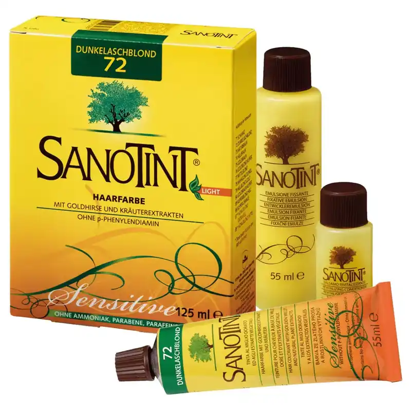 Sanotint Sensitive Haarfarbe 72 dunkelaschblond Highlight