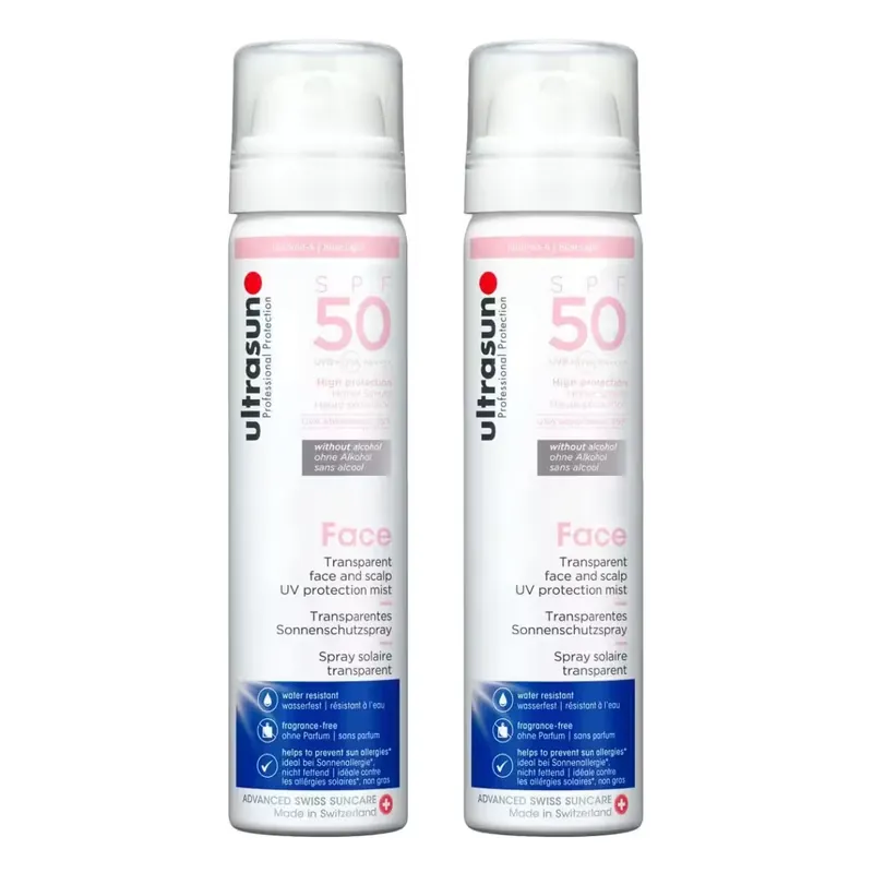 Ausverkauf Ultrasun Face & Scalp UV Protection Mist SPF 50 2x 75 ml