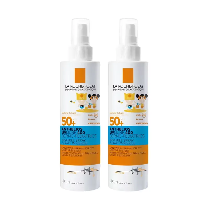 La Roche Posay Anthelios Dermo-Pediatrics Invisible Spray LSF 50+ 2x 200 ml Markenware