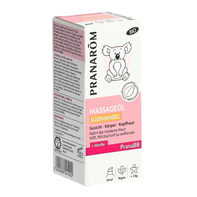 Rabatt Pranarom PranaBB Massageöl Süssmandel Bio 30 ml