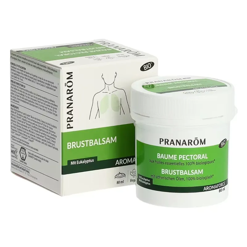 Pranarom Aromaforce Brustbalsam Bio Topf 80 ml Echt