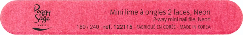 Mini Fluo-Nagelfeile pink 180 / 240 Billig
