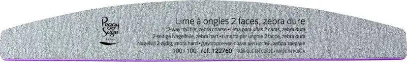 Bestpreis 2-seitige sichelförmige Nagelfeile 100 / 100