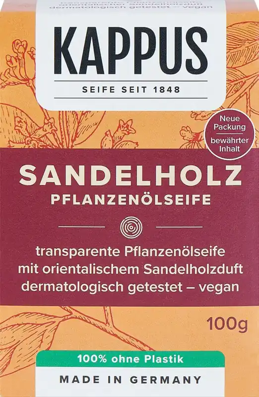 Rabatt Pflanzenöl-Seife Sandelholz