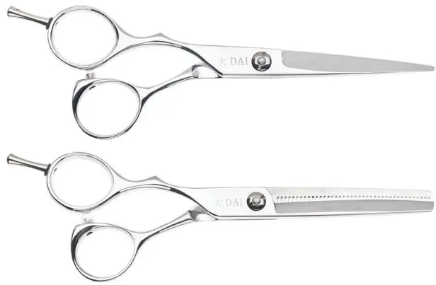 Rabatt DAI Schere Linkshänder 5,5 Offset + Modellierschere 6.0 40Z