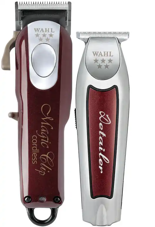Expressversand Wahl Magic Clip + Detailer Cordless rot