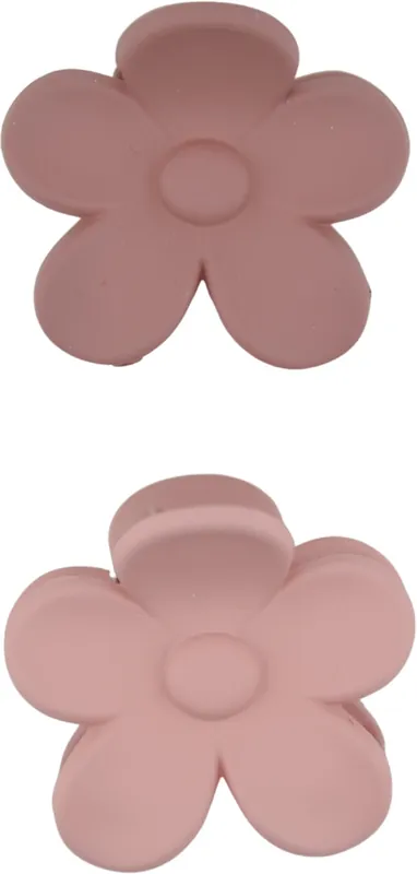 Haarklammer Blüte rosa und altrosa Echt