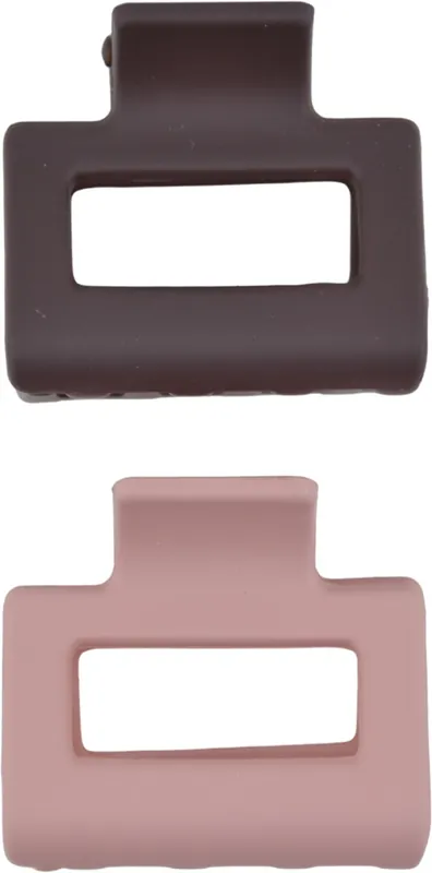Schneller Versand Haarklammer Cut Out rosa und braun