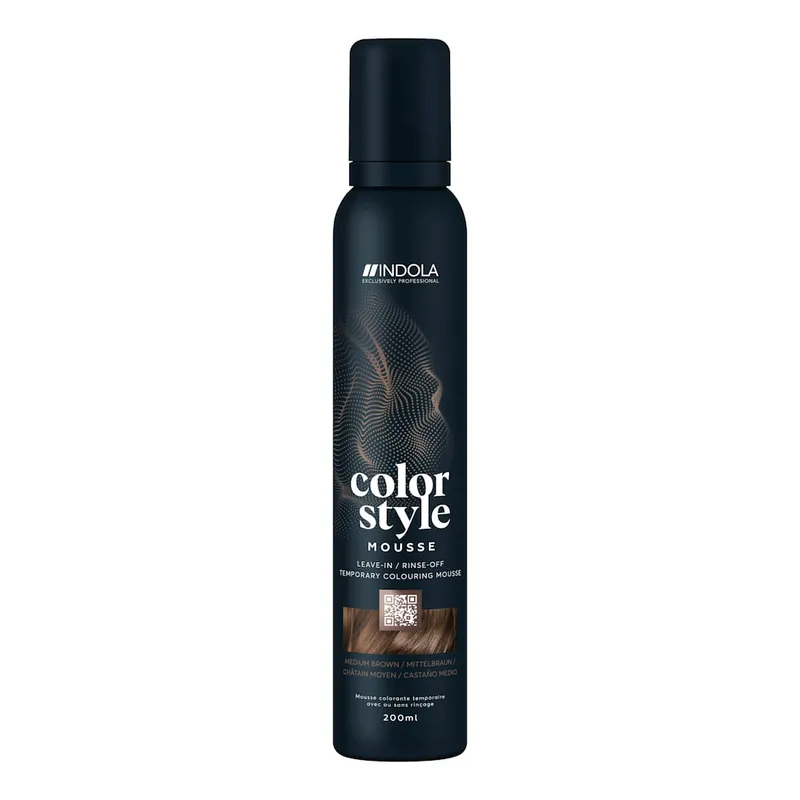 Indola Color Style Mousse Mittelbraun Preisreduziert