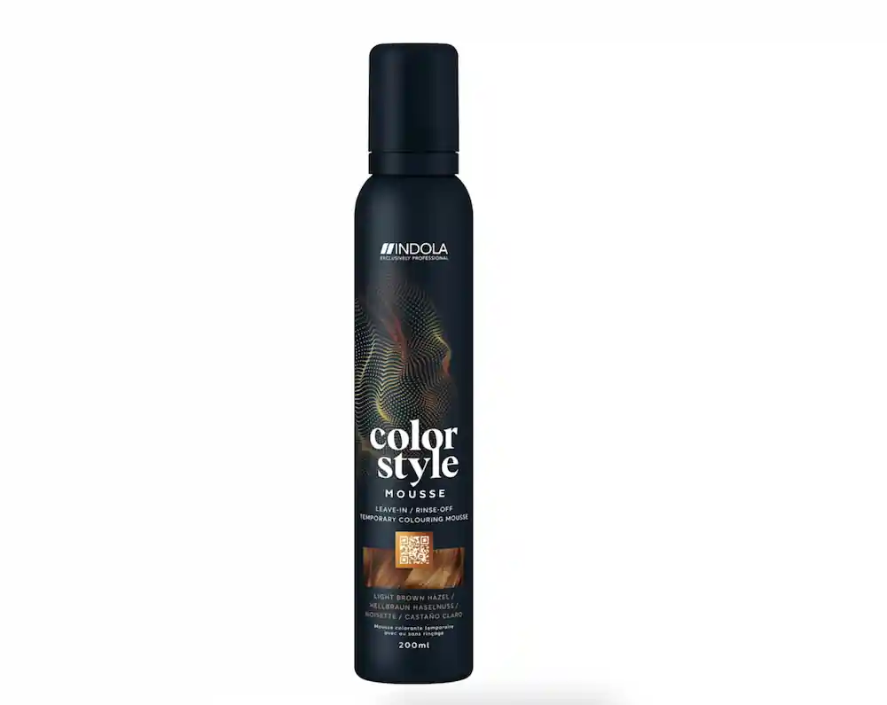 Indola Color Style Mousse Haselnuss Hellbraun Neu
