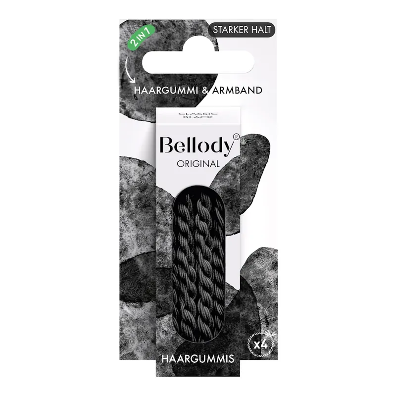 Markenware Bellody Original Haargummis Classic Black (Schwarz)