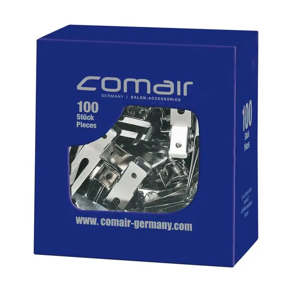Begrenztes Angebot Comair Friseurzubehör Metall Clips 2-schenklig Box
