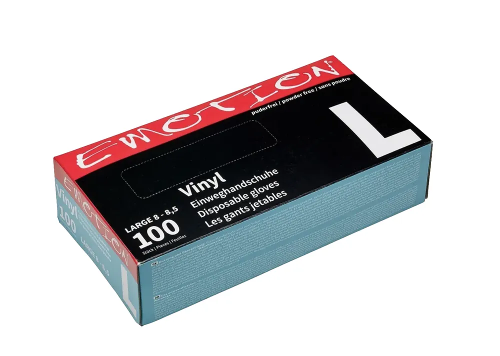 Efalock Vinyl Handschuhe schwarz, latexfrei, puderfrei, Gr. L Heißes Angebot