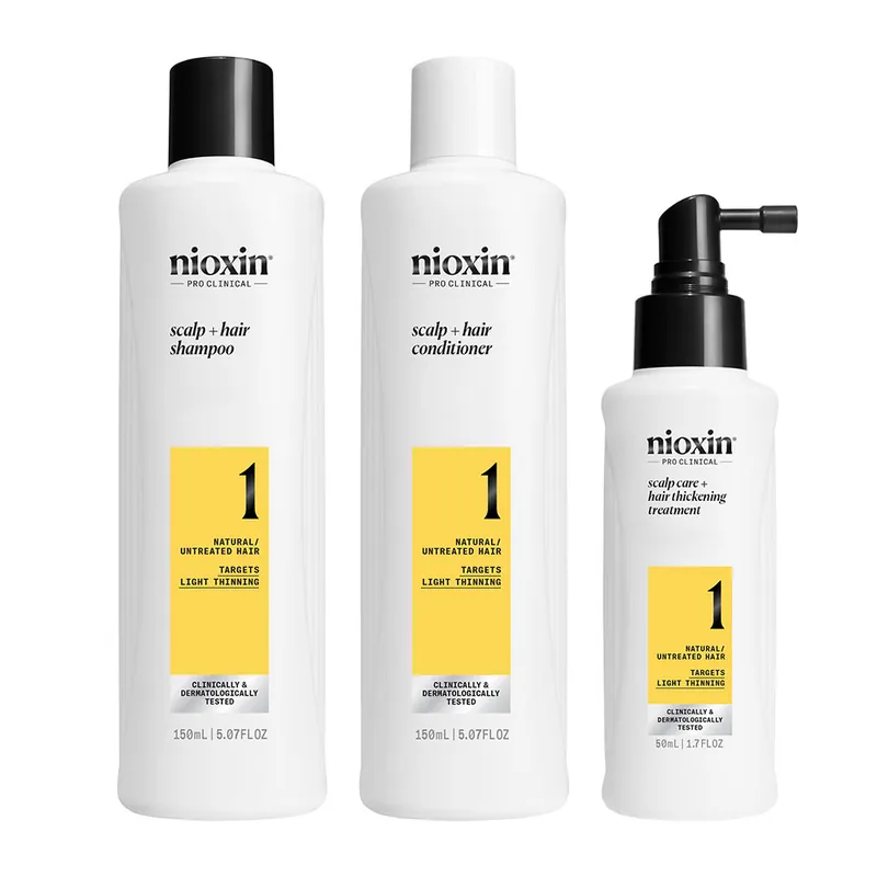 Begrenztes Angebot Wella Nioxin Starter Set System 1 3-Stufen-System