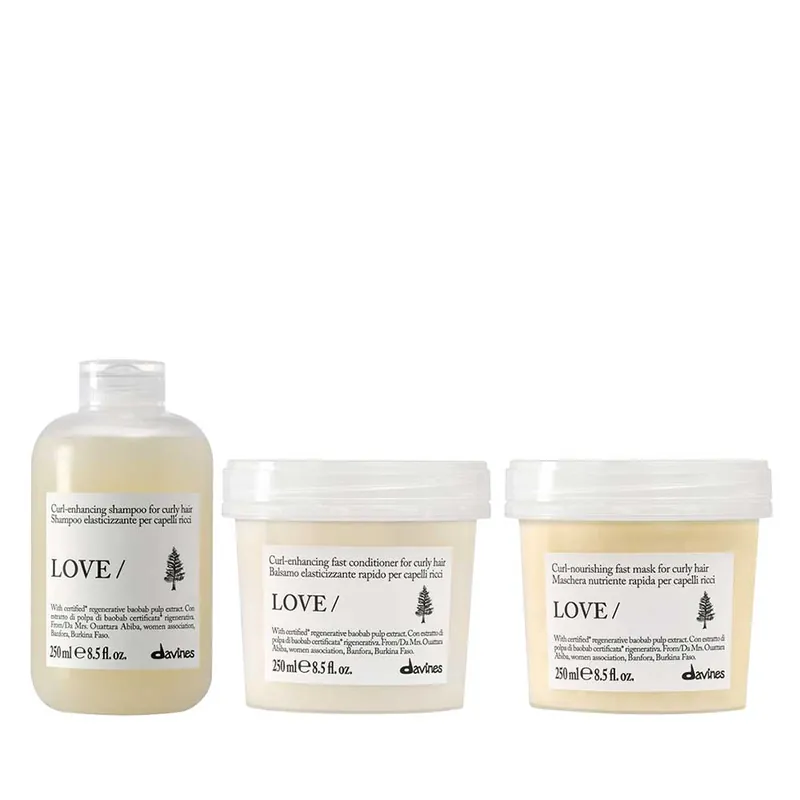 Davines LOVE CURL Set - Shampoo 250 ml + Conditioner 250 ml + Mask 250 ml Bestseller