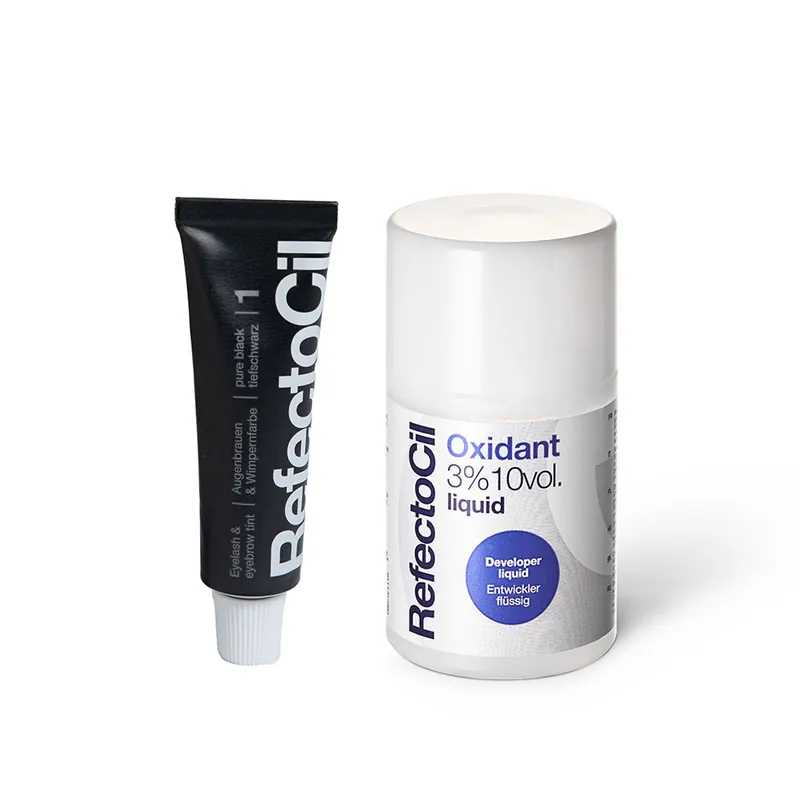 RefectoCil Set Nr. 1 Tiefschwarz + Oxidant 3% Flüssig Neuheit