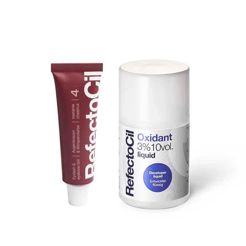 Top-Preis RefectoCil Set Nr. 4 Kastanie + Oxidant 3% Flüssig