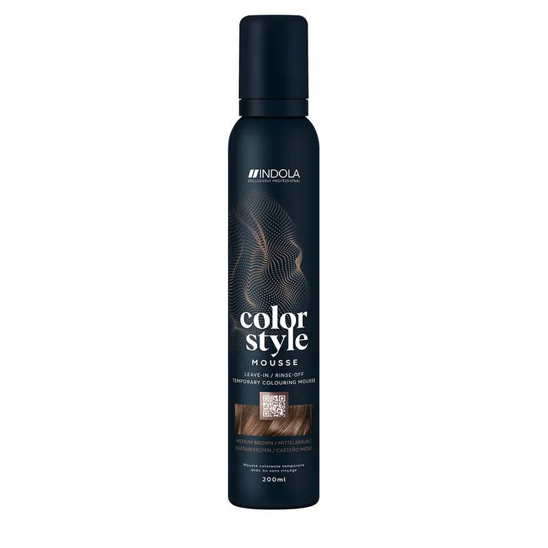 Wochenendangebot INDOLA Color Style Mousse Mittelbraun 200 ml
