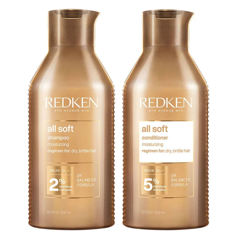 Redken All Soft Set Shampoo 500 ml + Conditioner 500 ml Highlight