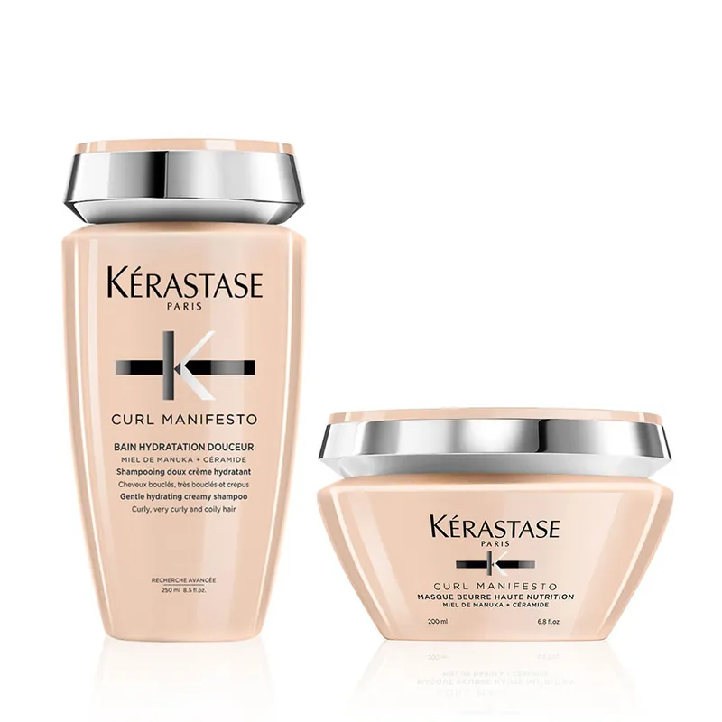 Knallerangebot KÉRASTASE Curl Manifesto Set Bain Hydration Douceur 250 ml + Masque Beurre Haute Nutrition 200 ml