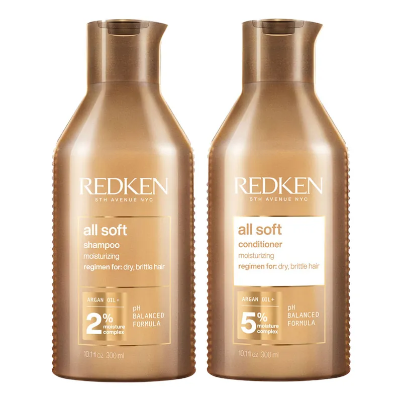 Preis Gesenkt Redken All Soft Set Shampoo 300 ml + Conditioner 300 ml