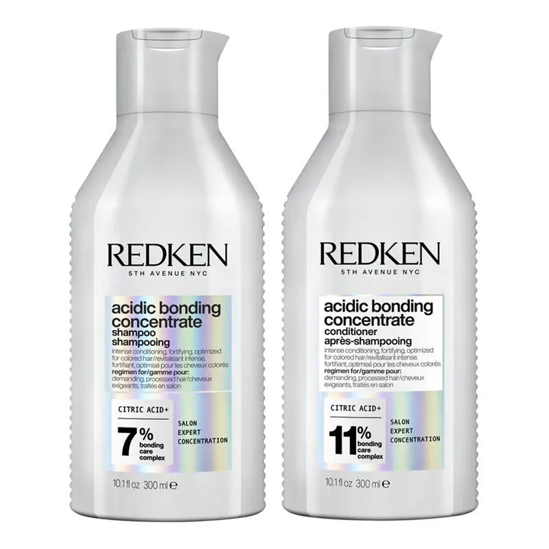 Redken Acidic Bonding Concentrate Set Shampoo 300 ml + Conditioner 300 ml Neu Im Sortiment