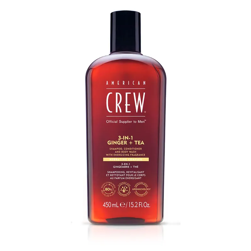 American Crew 3 In 1 Energizing Ginger+Tea 450 ml Preisknaller