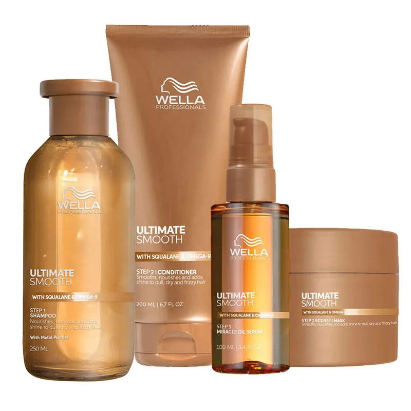 Highlight Wella Ultimate Smooth Routine für Geschmeidigkeit