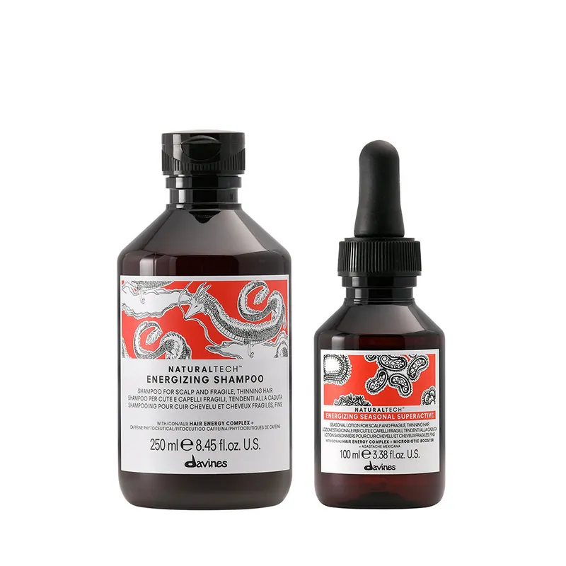 Davines Natural Tech Set Energizing Shampoo 250 ml + Superactive 100 ml Super-Preis