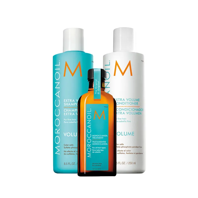 Günstig Moroccanoil Volumen Set Shampoo 250 ml + Conditioner 250 ml + Treatment 100 ml