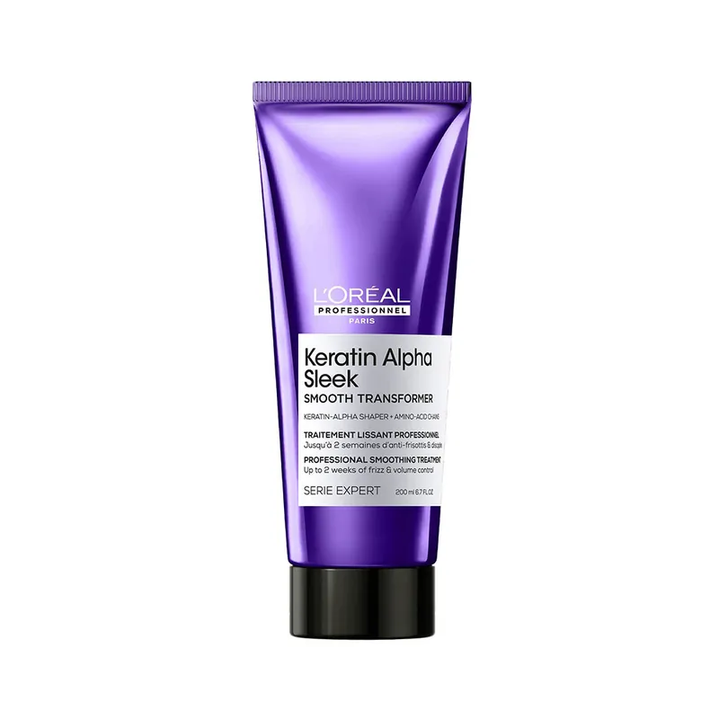 Neu L'Oréal Professionnel Série Expert Keratin Alpha Sleek Smooth Transformer Glättungspflege 200 ml