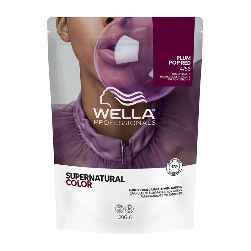 Wella Supernatural Color 4/56 Plum Pop Red 120 g Sonderangebot