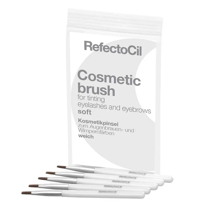 RefectoCil Cosmetic brush soft silver (5 Brushes) Beliebt