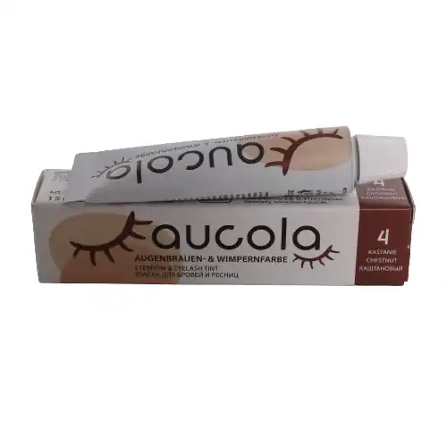 aucola Augenbrauen- & Wimpernfarbe 4 kastanie 15ml Nur Für Kurze Zeit