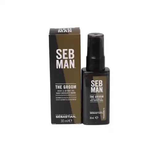 Geprüft Sebastian Man The Groom Pflegeöl für Haare und Bart 30 ml